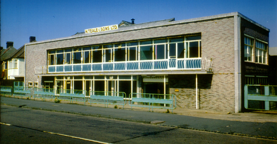 H Teale & Sons Ltd factory, Garth Road, Morden (WJR) 1975