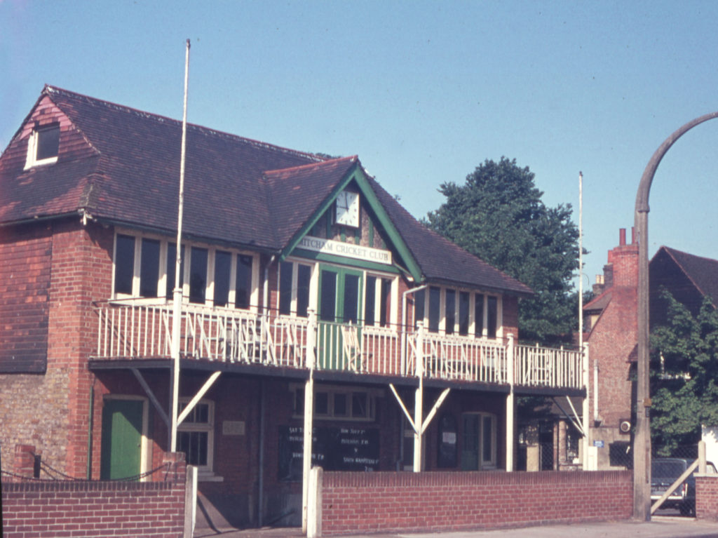 Mitcham Cricket Clubhouse, Cricket Green, Mitcham, Surrey CR4. Built c. 1900.