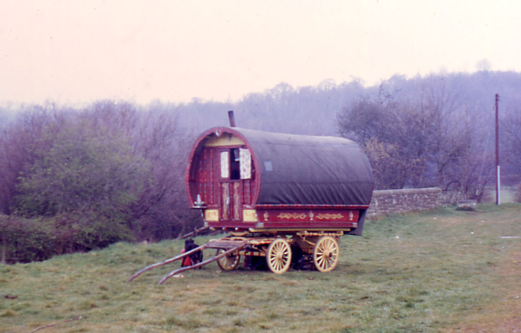 Gipsy caravan on Mitcham Common, Mitcham, Surrey CR4.
