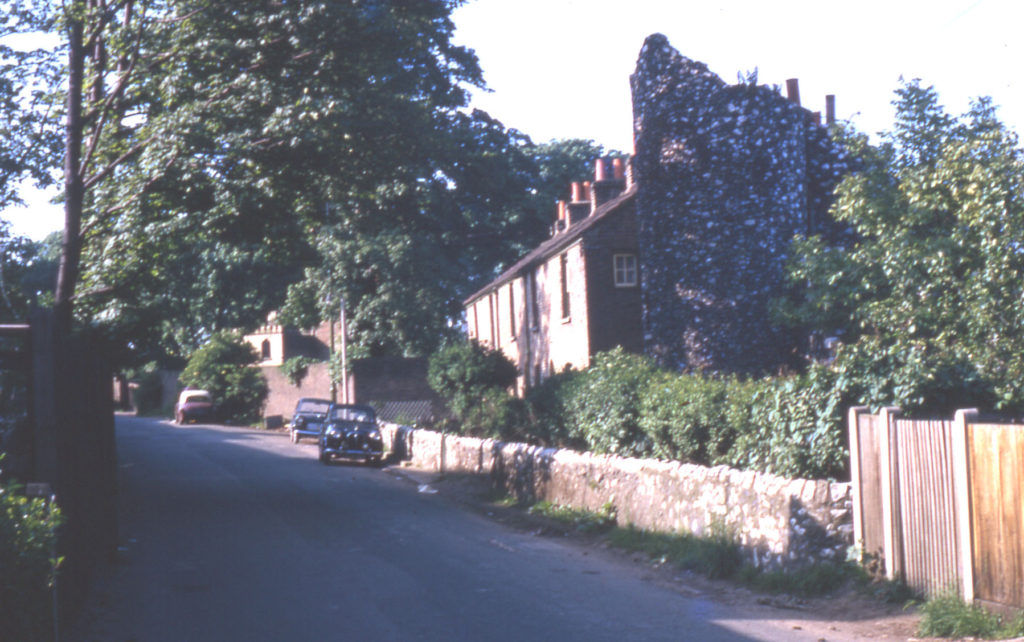 84-94 Phipps Bridge Road, showing folly, Mitcham, Surrey CR4.