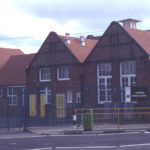 Lonesome Primary School. Grove Road, Mitcham, Surrey CR4. Opened in 1903.
