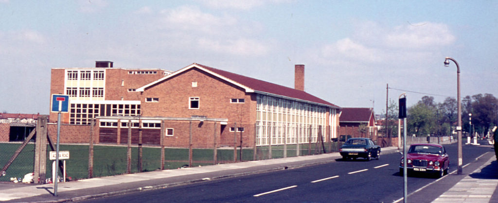 Eastfields School, Acacia Road, Mitcham, Surrey CR4. Developed in the late 1960s on the former Mizens land. Pain