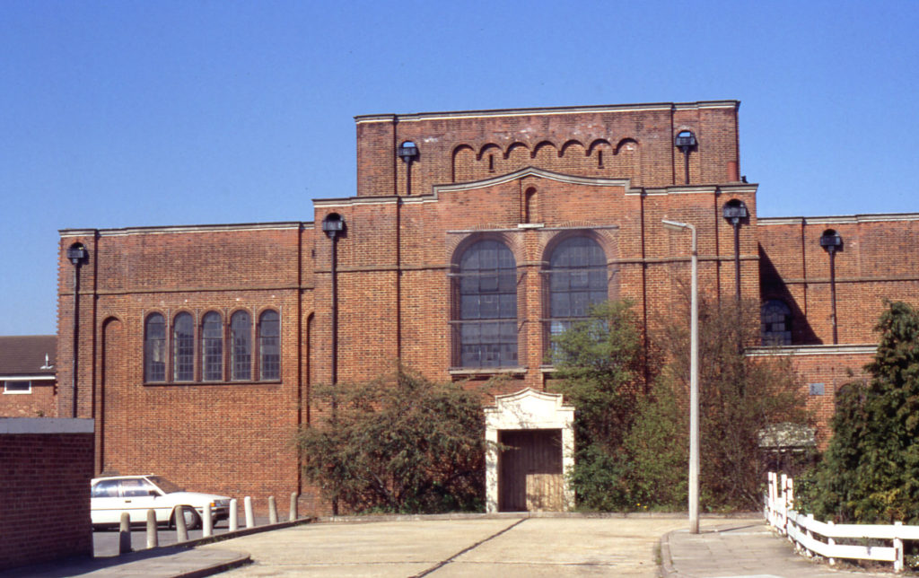 St. Olaves Church, From Middle Road, London SW16. Consecrated 17 January 1931. Architect Arthur C. Martin.