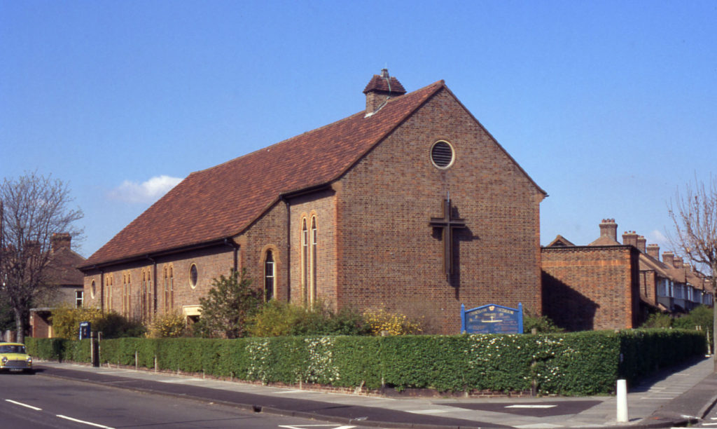 Church of the Ascension, Sherwood Park Road, Mitcham, Surrey CR4. Consecrated 9 May. 1953.