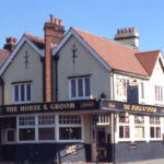 The Horse and Groom public House, Manor Road, Mitcham, Surrey CR4. Early 20th century. Demolished 1998 and site redeveloped as a Medical Centre.