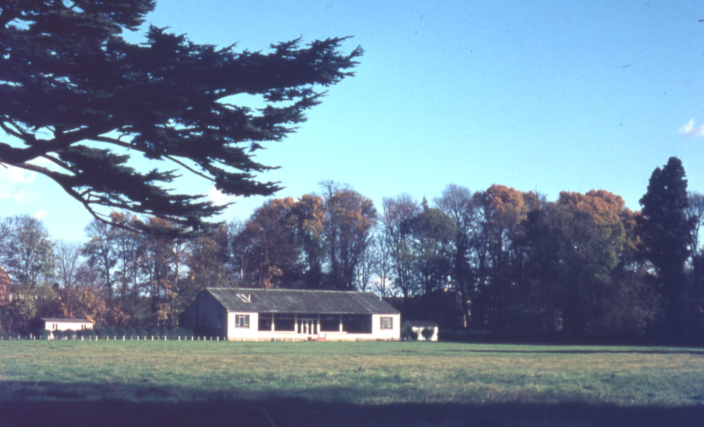 Cricket Pavilion - Hovis Sports Ground, Bishopsford Road, Mitcham, Surrey CR4. The site of Mitcham Grove.