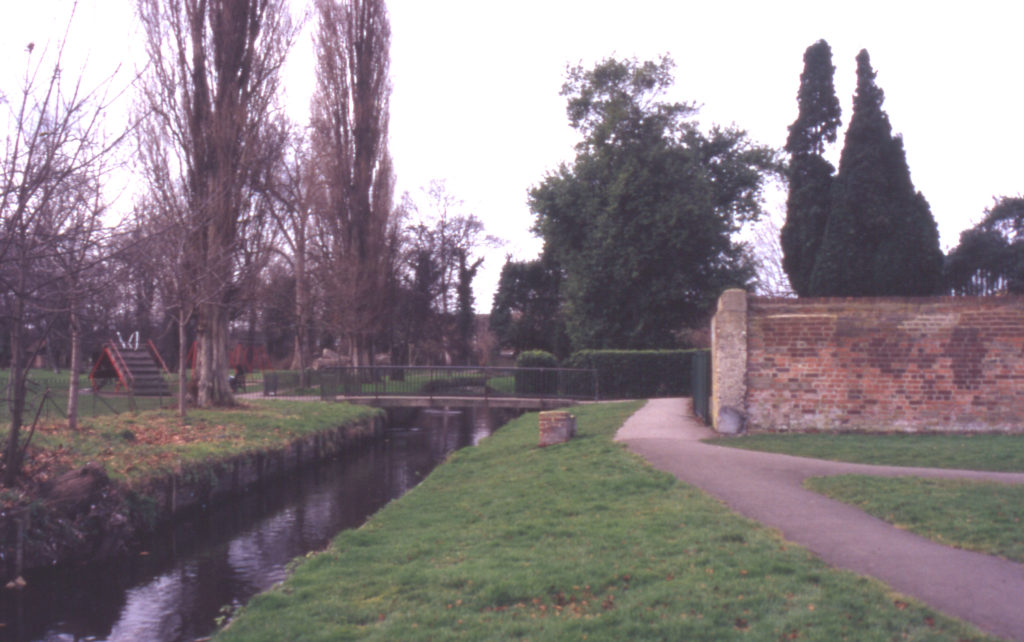 Ravensbury Park,, Mitcham, Surrey CR4. Water course serving old printing works.