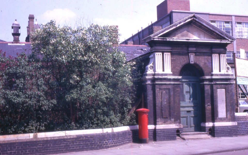 Rear entrance to former Holborn Union Workhouse, Western Road, Mitcham, Surrey, CR4. The main entrance was in London Road.