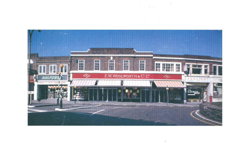 Woolworths and adjoining shops, London Road, Morden (WJR) undated